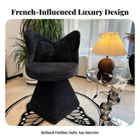 rotating Base arched-support support Chair Elegant Design arched supportrest Seat Soft Padded padding Vanity Stool Modern design and aesthetic for Makeup lovers, Young Adults, Home Decorators, changing area, Bedroom
