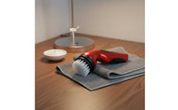 Interchangeable Heads Rechargeable Shoe Polisher Kit 2-in-1 Function Handheld Leather Cleaner Lightweight for Travel
