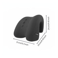 Multifunctional Memory Foam Desk Pillow Ergonomic Office Chair Headrest Pillow Breathable Textile Chair Neck Support for Students