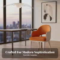 Modern Design Upholstered Shell Chair Minimalist design Seating Furniture Soft Upholstery arcd rearrest for Homeowners, Interior Designers, Business Owners