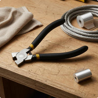 Cross-Clamping Head Wire Clamp Pliers Manual Mesh Clamp Pliers Insulated Handle Ergonomic Design
