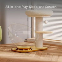 Space Capsule Cat Tree with Sisal Post and Toy
