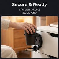 Drink Holder and Wall Mounted Folding Cup for Desk, Space Organizer for Dorm Room or Cabinet Door, Cartoon Style Material