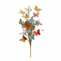 Butterfly Garden Stake Colorful Butterfly-Shaped Stake Yard Art Ornament Rust-Resistant for Flower Pot
