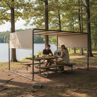 Outdoor Waterproof Windproof Sunshade Canopy for Camping and Picnics