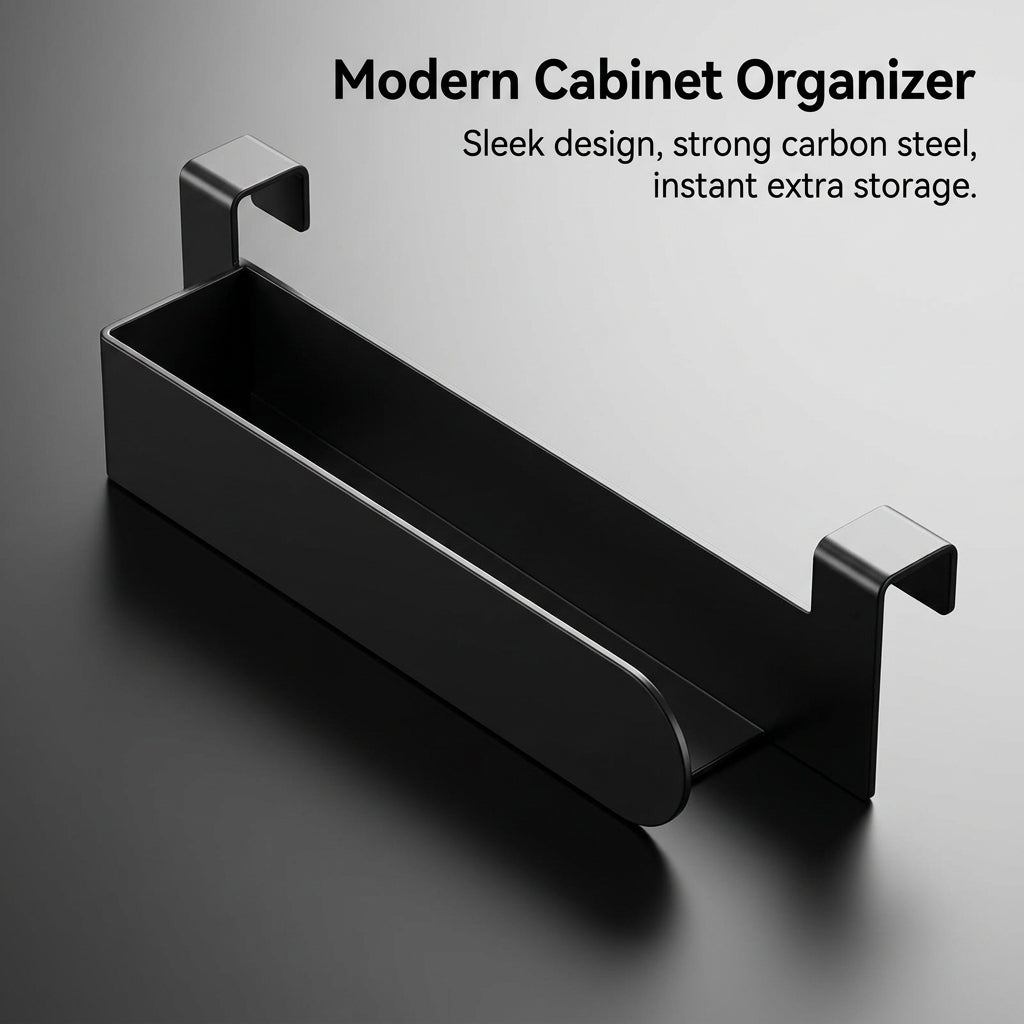 Metal Towel Rack Wall Mounted for Bathroom and Kitchen Organization, No-Drill Hanging and Dish Cloth Holder for Small Space