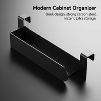 Metal Towel Rack Wall Mounted for Bathroom and Kitchen Organization, No-Drill Hanging and Dish Cloth Holder for Small Space