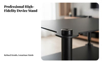 Sturdy Construction High-Fidelity Equipment Stand Vibration Reduction Aluminum Amplifier Stand Shock Absorbing Feet Multi-Tier Audio Rack Ventilated-Air Shelving for Audiophiles, Home Studio
