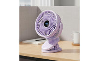 Quiet Operation Attachable Fan Lightweight Clip Fan 3 Speed Control for Students, Office Workers, Dorm Room, Bedside