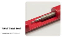 Watch Link Remover Sturdy Metal Watch Pin Remover Strap Adjustment Tool Kit Wide Compatibility Sturdy Construction