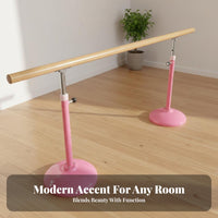 Adjustable Height Dance Bar Stable Base Home Practice Ballet Bar Sturdy Construction Freestanding Dance Bar for Adults, Dancers