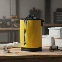 Water Resistant Rope Storage Container Bag Lightweight Drawstring Tool Container Multi-Pocket Design for Arborists, Construction Workers