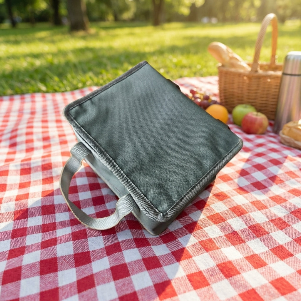 Lunch Bags for Women with Modern Minimalist Style, Insulated Food Storage for Hiking and Camping BBQ, Medium Cool Bag Lunch Box, Hot Cold Bag