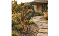 Metal Bird Stake Ground Insert Bird Stake Easy to Install Outdoor Decor for Yard