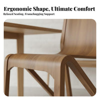 Stackable Wooden Dining Chair Stylish Appearance Ysupport Chair Minimalist Design Seating Furniture sturdy Construction for Cafe Owners, homeowners, Families, Restaurant, Kitchen, Office, Living Room