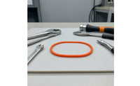 Rubber Sealing Loop Replacement Seal Sealing Loop Gasket Orange Leakproof for Machine Maintenance