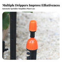 Water Saving 360 Degree Adjustable Sprinkler Head Sturdy Plastic Atomizing Irrigation Nozzle Anti-Clogging for Orchard, Farm, Potted Plants