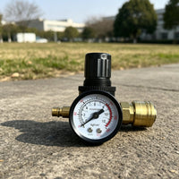 Pressure Regulator with Gauge Inline Air Regulator with Gauge Accurate Air Pressure  Adjuster for Workshop