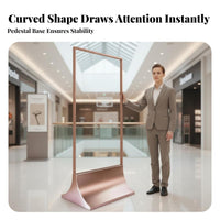 No Installation Required Floor Standing Poster Stand Rustproof Vertical Advertising Board Heavy-Duty 24x36 Poster Display Stand Double Sided for Exhibitors, Shop Owners, Restaurants, Shopping Malls, Retail Stores, Exhibitions, Trade Shows