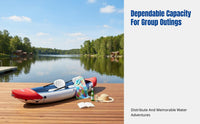 Inflatable Kayak, Thickened Canoe, Wear-Resistant, Fishing, Drifting, Full Set