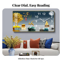 Battery Operated Wall Clock with Calendar and Temperature Modern Design Wall Clock with Calendar Easy to Read Large Display for Home, Office