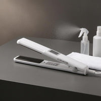 Adjustable Intensity High-Frequency Hair Straightener No-Heating Plate Infrared Hair Straightener Built-in Display Flat Iron Control Buttons