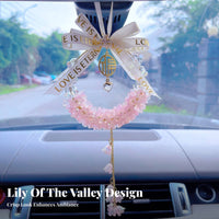 Elegant D Happinhappinesss Ign Lily of the Valley Car Ornament Handmade a Happinhappinesss Thetic Lily of the Valley Car Hanging Ornament