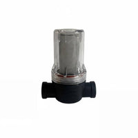 Removes Sediment RV Water Pump Strainer Transparent Housing Inline Water Filter Easy to Clean 50 Mesh Pump Pre-Filter for Caravan Owners, Campers, Camping, Boating