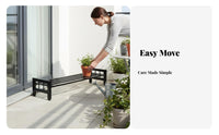 Mobile with casters Multi-Tier Plant Shelf Modern Minimalist design Tiered Rolling Pot Holder Floor-Standing Flower Display Anti for Indoor Gardeners, Apartment Dwellers, Homeowners, Balcony, Living Room, Bedroom, Patio
