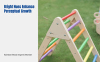 Outdoor Sensory Training Climbing Frame, Wooden Balance Playset, Combination Playground Equipment for Kindergarten