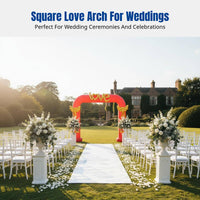 Square Wedding Arch, LOVE Tunnel, Linked Banquet Ceremony Decor, Rainbow Gate