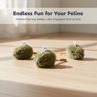 Interactive Electronic Squeaky Mouse Cat Toy for Indoor Play
