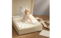 2 Pieces Cute Elegant Design Fairy Angel Figurine Hand-Painted Fairy Statue Delicate Craftsmanship Angel Resin Ornament Ornamental Wings for Car Interior, Flower Arrangement, Wedding, Cake Decoration