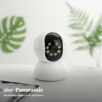 360 Degree WiFi Camera Indoor Pan Tilt Security Camera 2K Ready Full High Resolution Distant Mobile Entry for Parents, Office