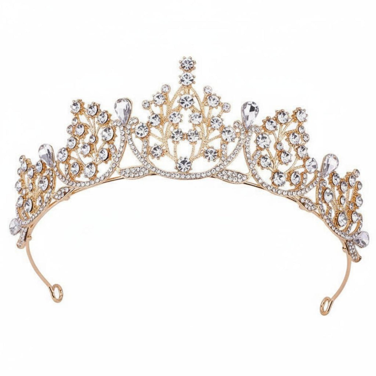 Crystal Gemstone Crown Korean Design Bridal Tiara Crystal Bridal Tiara Sparkling Crystal Gemstone S Wedding Headpiece Elegant