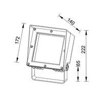 Square LED Floodlight DMX512 Compatible Outdoor Tree Uplight Waterproof for Park