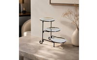 3-Tier Dessert Stand Round Tiered Dessert Stand Space-Saving Serving Tray for Confectioners, Buffets