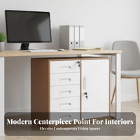 Lockable 3-Drawer Rolling document Cabinet Mobile Design 3-Drawer Rolling Cabinet UnderUnder-Desk Compatible Office Furniture effortless Gliding Drawers for Remote Workers, Students, Workspace, Study Room, Classroom