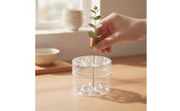 Clear Flower Arranging Holder Transparent Flower Arrangement Holder Reusable Cylindrical for Florists, Diy Crafters, Vases, Home Decor