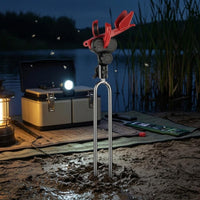 Tightening Knob Adjustable Fishing Rod Bracket Automatic Release Self-Locking Rod Clamp Metal and Plastic Fishing Pole Holder