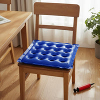 Inflatable Seat Cushion Adjustable Firmness Seat Pad Ergonomic Design Seating Accessory for Bedridden Patients, Office Workers, Bed