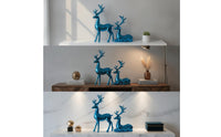 Deer Figurine Mirrored Deer Figurine Glossy Figurines for TV Cabinet