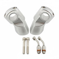 22mm Handlebar Riser 22 Mm Height Elevate Handlebar Clamp Riser Aluminum Alloy for Motorcycle Model 3   Riders, Replacement Install