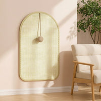 Wall Cat Scratcher Self Cat Scratching Pad with Ball Space-Saving Sisal Scratching Board for Cats, Kittens, Living Room, Apartment