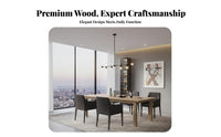 Dining Room Sideboard Hutch Solid Wood Construction Modern Beverage Bar Cabinet Multi-Functional Beverage Bar Storage Cabinet for Homeowners