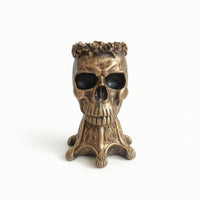 Skull Planter Spooky Skull Pot Tabletop for Desk