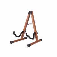 Foldable Wooden Floor Guitar Rack Portable Folding Guitar Stand Stable Violin Floor Stand Non-Slip Padding for Home, Music Room, Studio