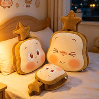 Butter Sandwich Cat Plush Pillow, Soft Toy, Couch Cushion, Back Support