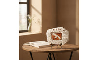 Tabletop Art Piece Compact Sculpture with Stand Decorative Tabletop Ornament for Office Desk