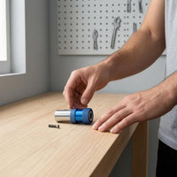 Chrome Vanadium Steel Drill-to-Screwdriver Adapter Knurled Grip Drill Socket Adapter Metal Finish